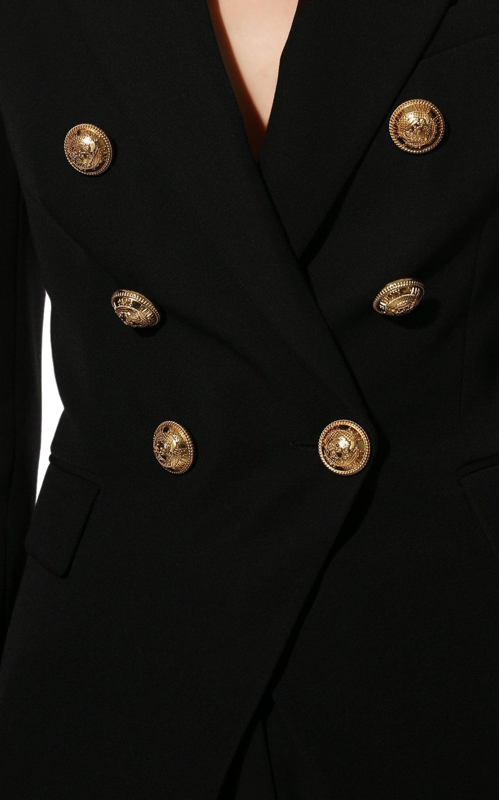 Double-breasted Wool Blazer - 5
