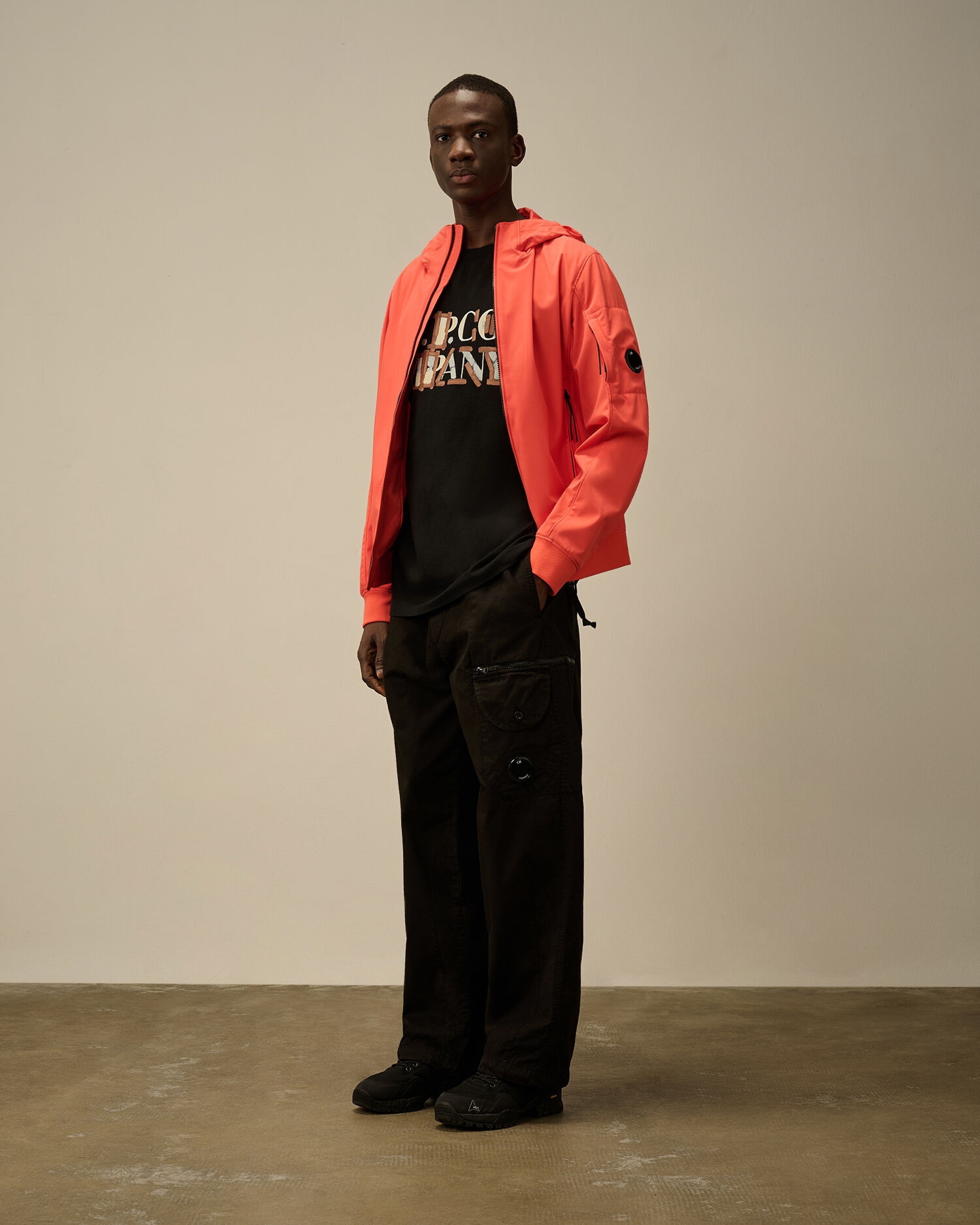 C.P. Company 30/1 Jersey Blurred Logo T-Shirt | cpcompany