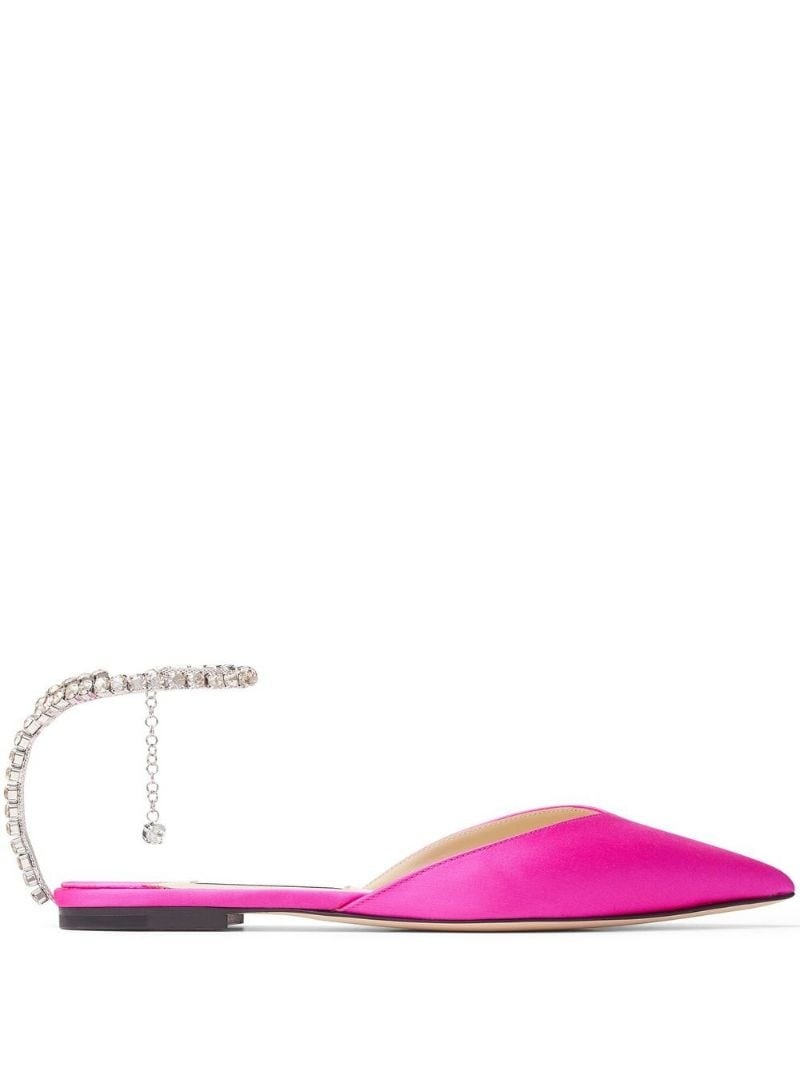 Saeda crystal-embellished pumps - 1