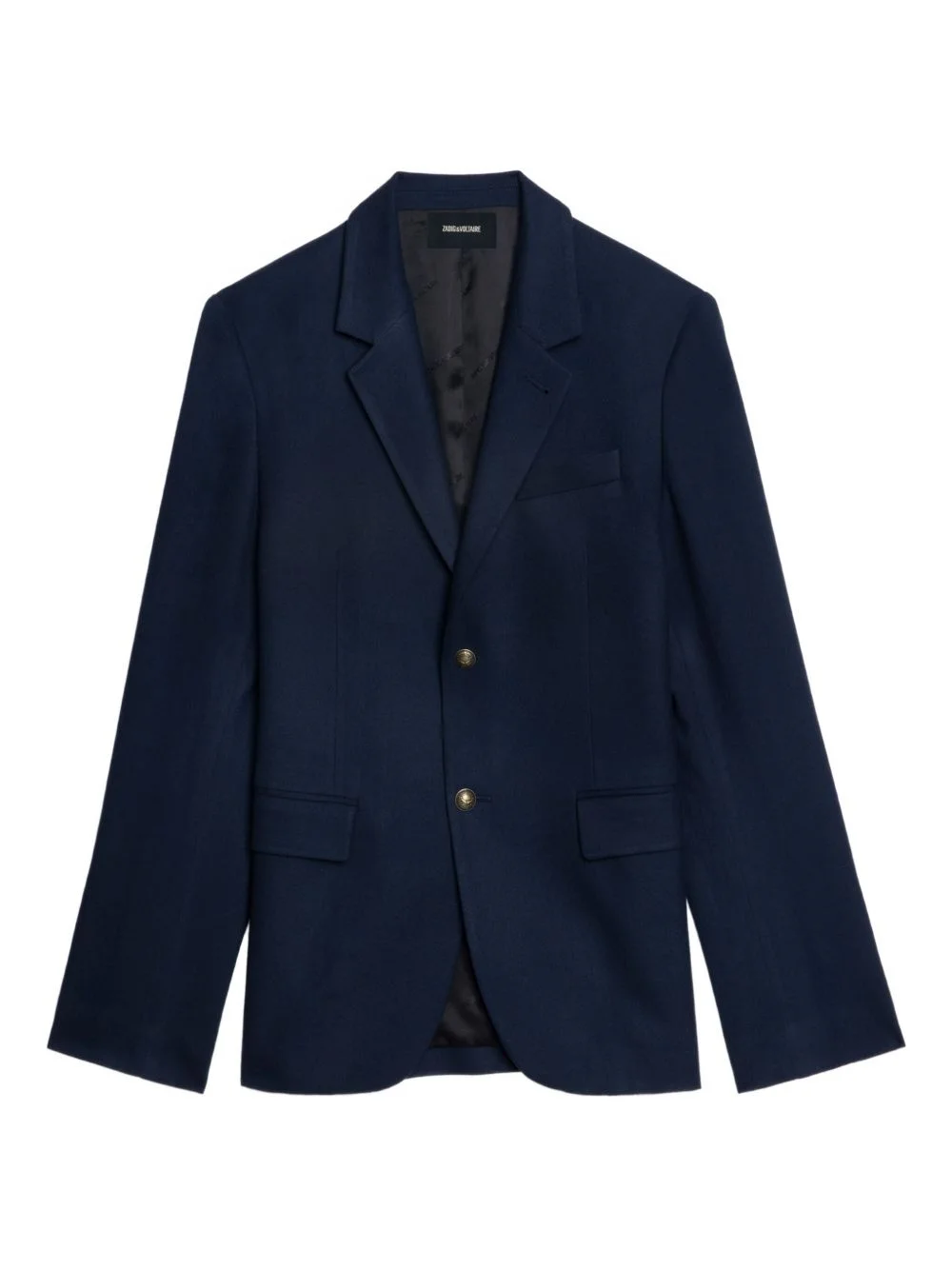 single-breasted notched-lapel blazer - 1