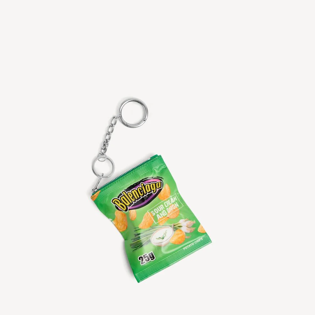 Keychain Chips Charm in Green - 1