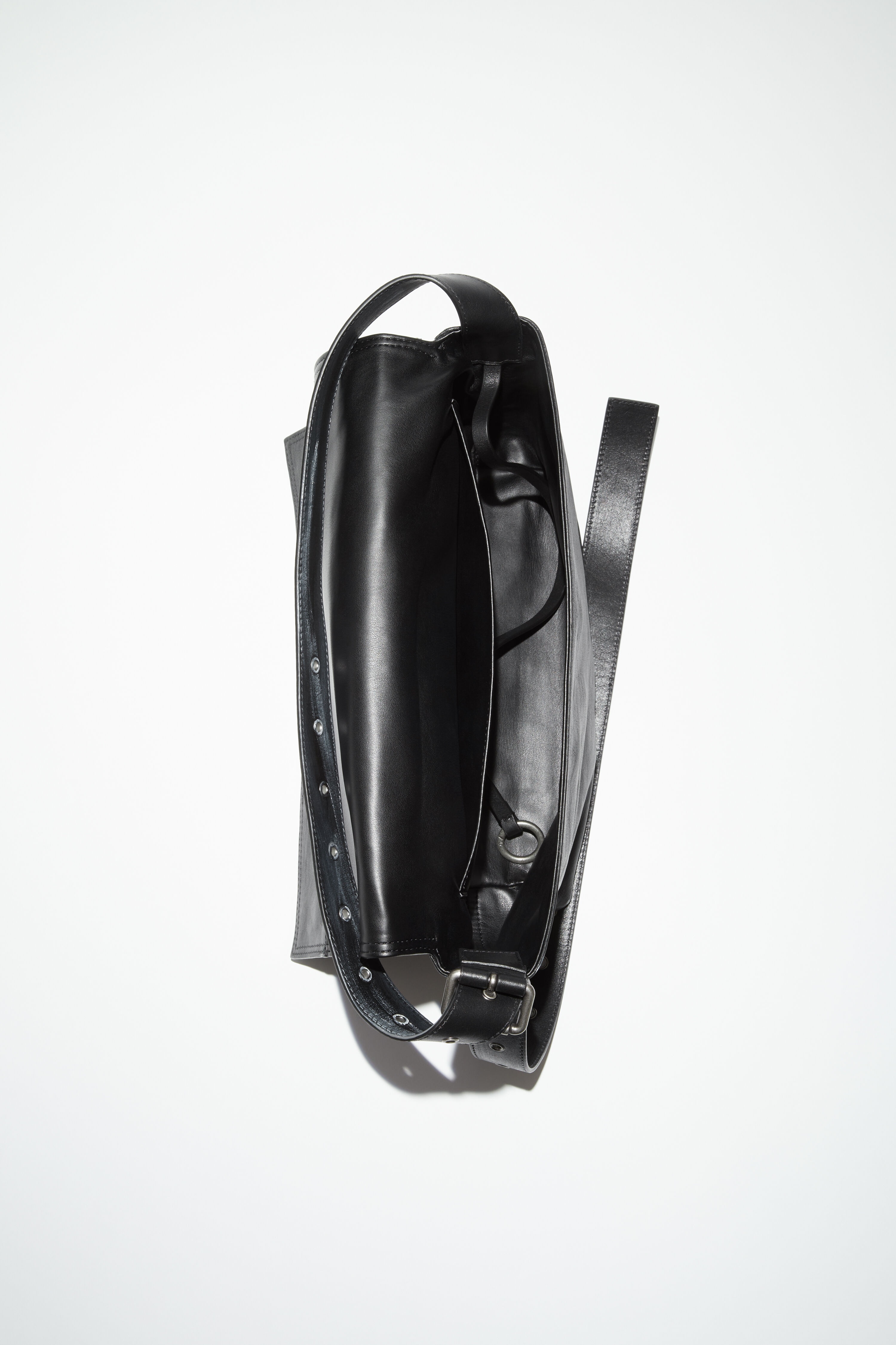 Leather shoulder bag - Black - 5
