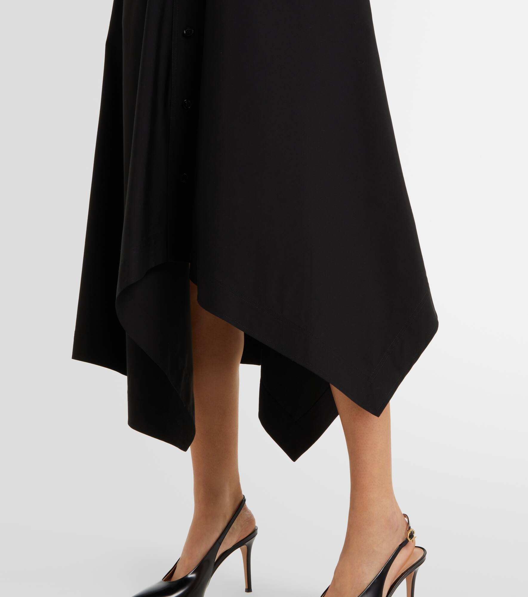 Cotton-blend jersey midi dress - 6