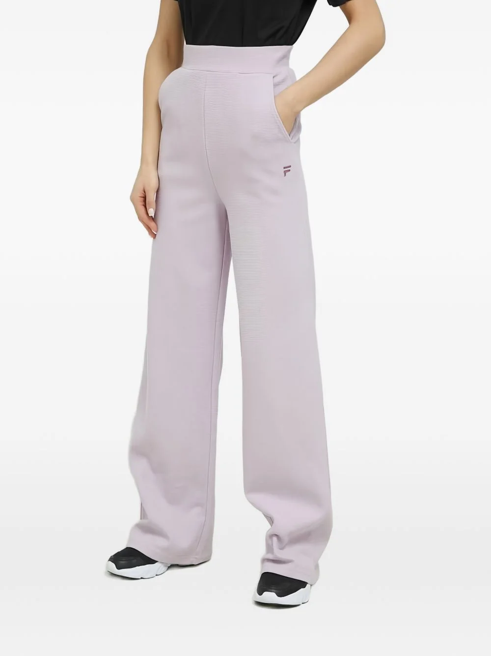 cotton wide-leg trousers - 1