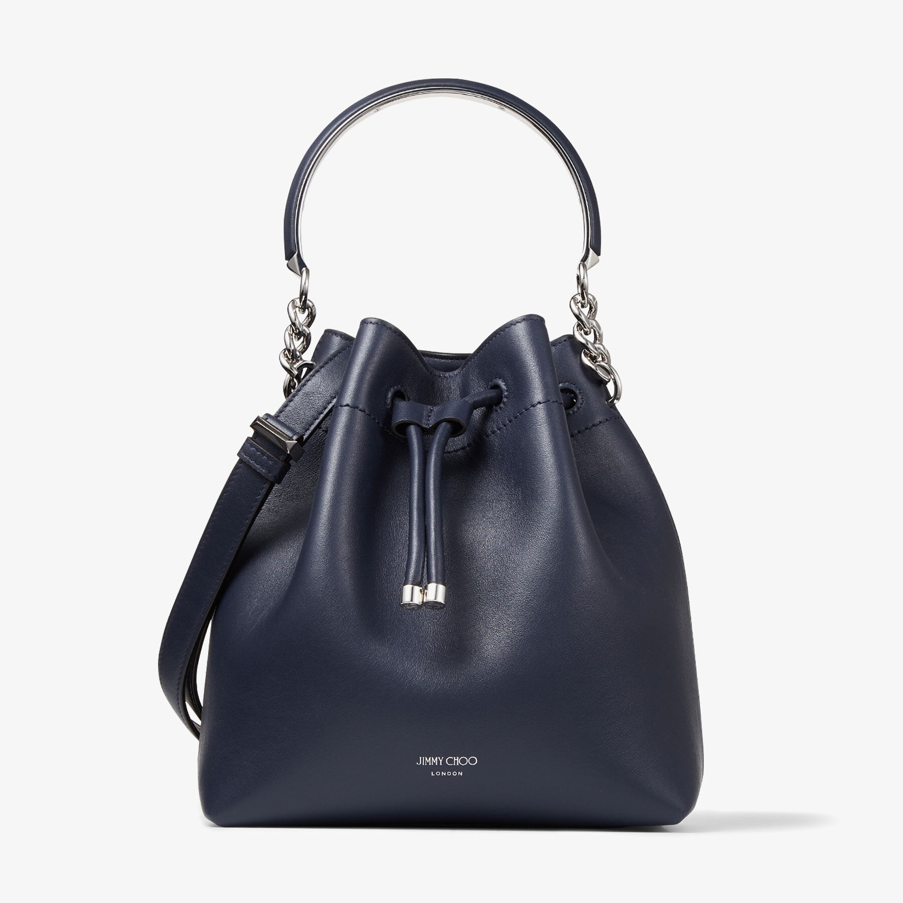 Bon Bon Bucket
Navy Calf Leather Bucket Bag - 3