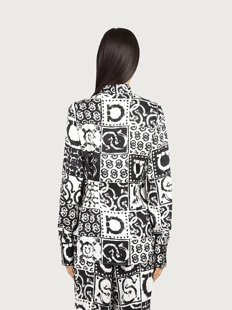 SILK JACQUARD SHIRT - 4