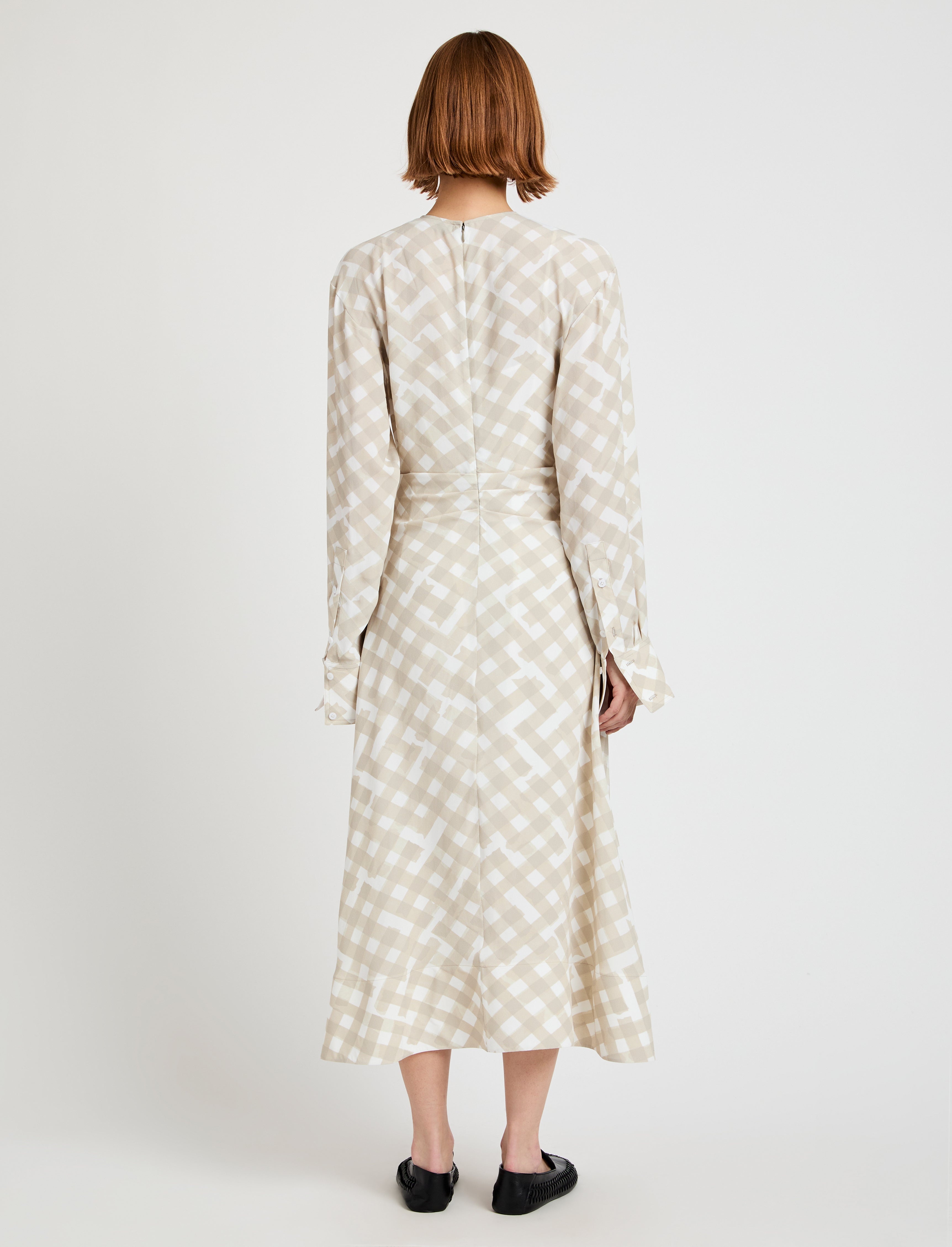 Keria Dress in Printed Crepe De Chine - 4