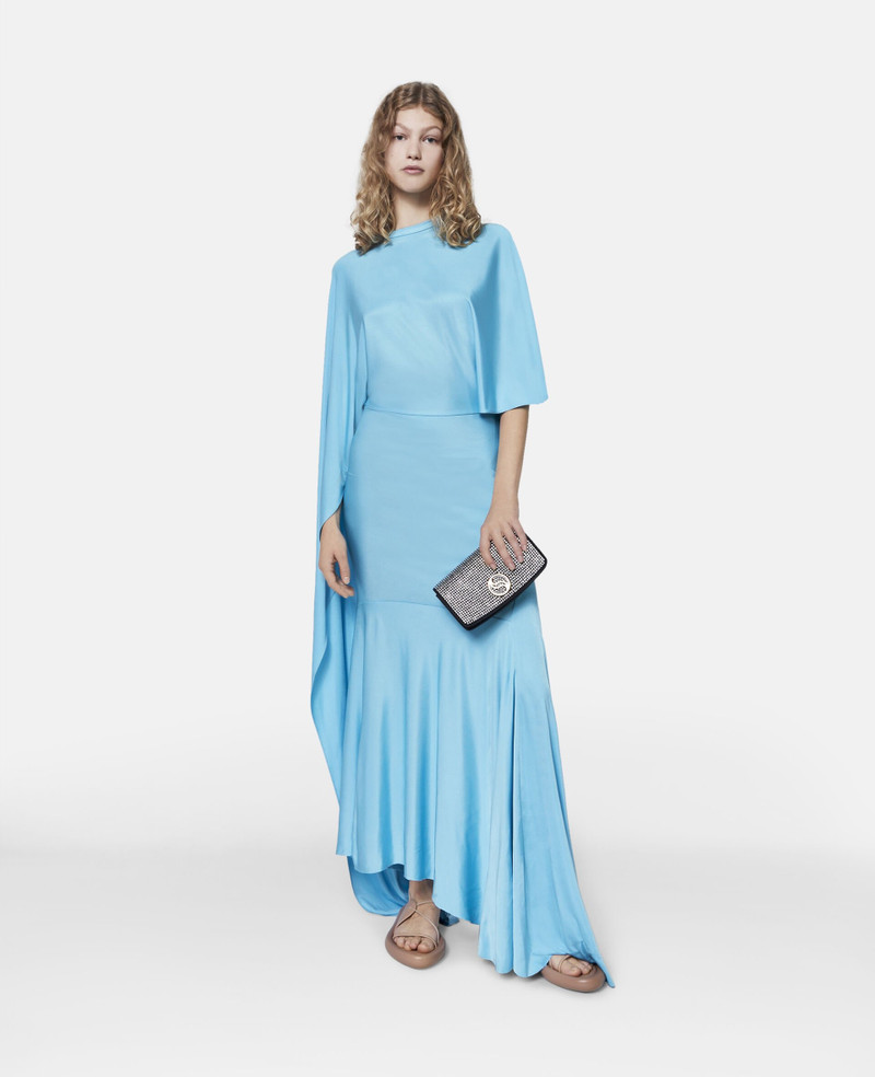 Stella McCartney Asymmetric Cape Sleeve Dress outlook