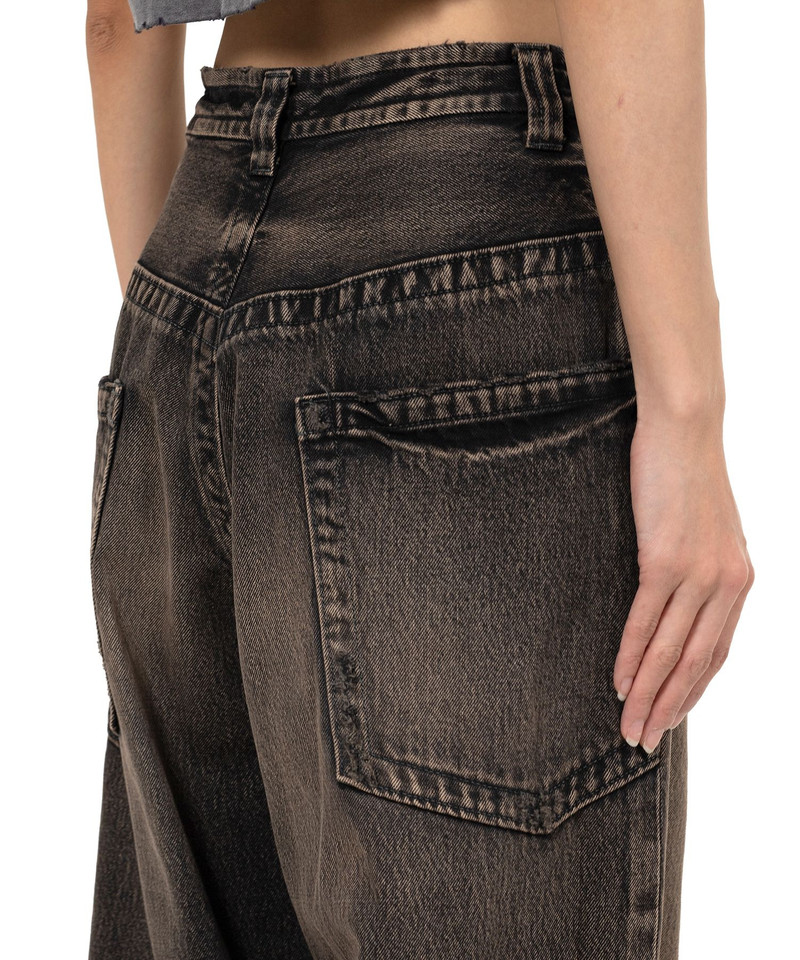 Amateur Sewn Like Wide Denim Pants 9