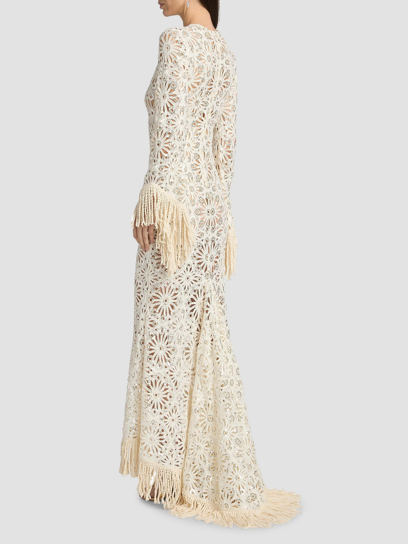 Women's Mia Crocheted Maxi Dress - Ivory 5