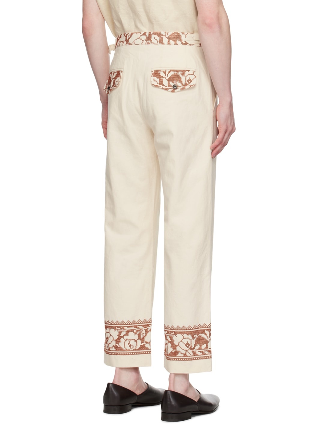 Off-White Rose Garland Trousers - 3