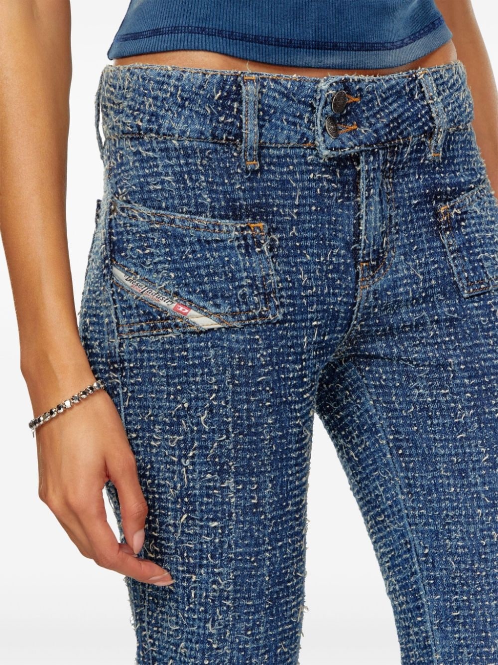 D-Ebush low-rise flared jeans - 5