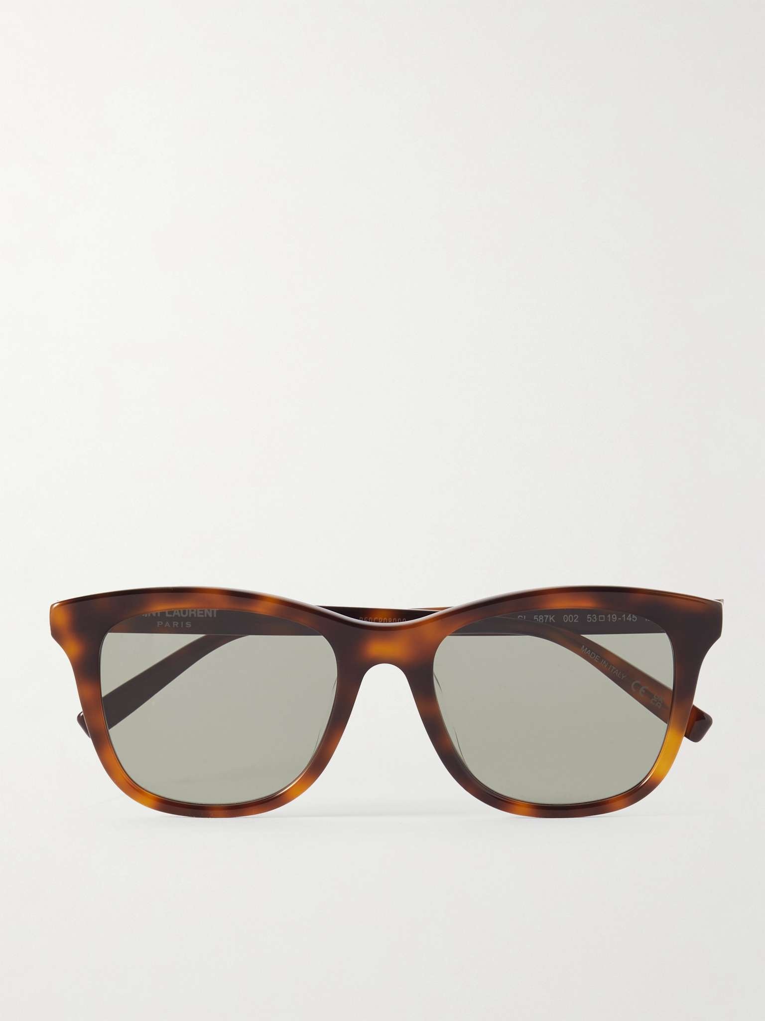 D-Frame Acetate Tortoiseshell Sunglasses - 1