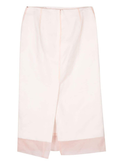 Sportmax layered-design silk skirt outlook