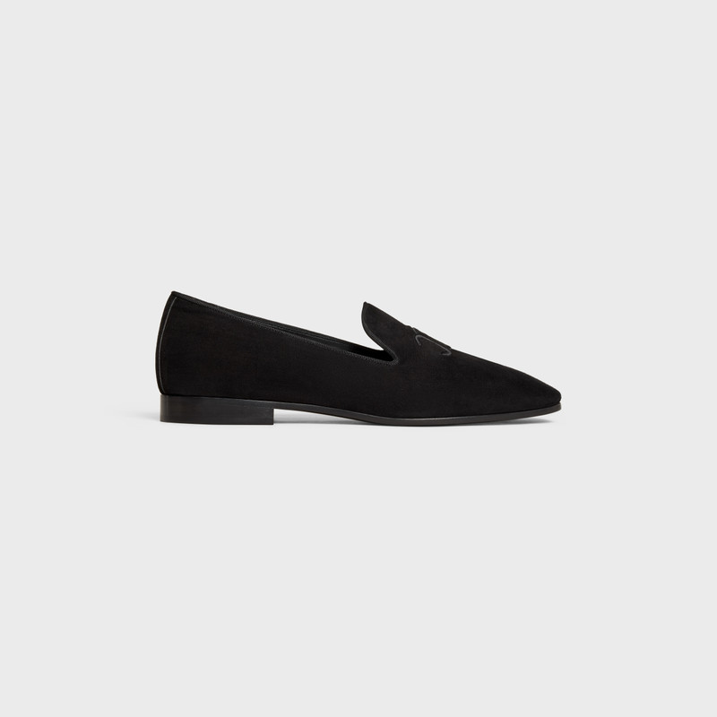 CELINE TRIOMPHE SLIPPERS in SUEDE CALFSKIN 1