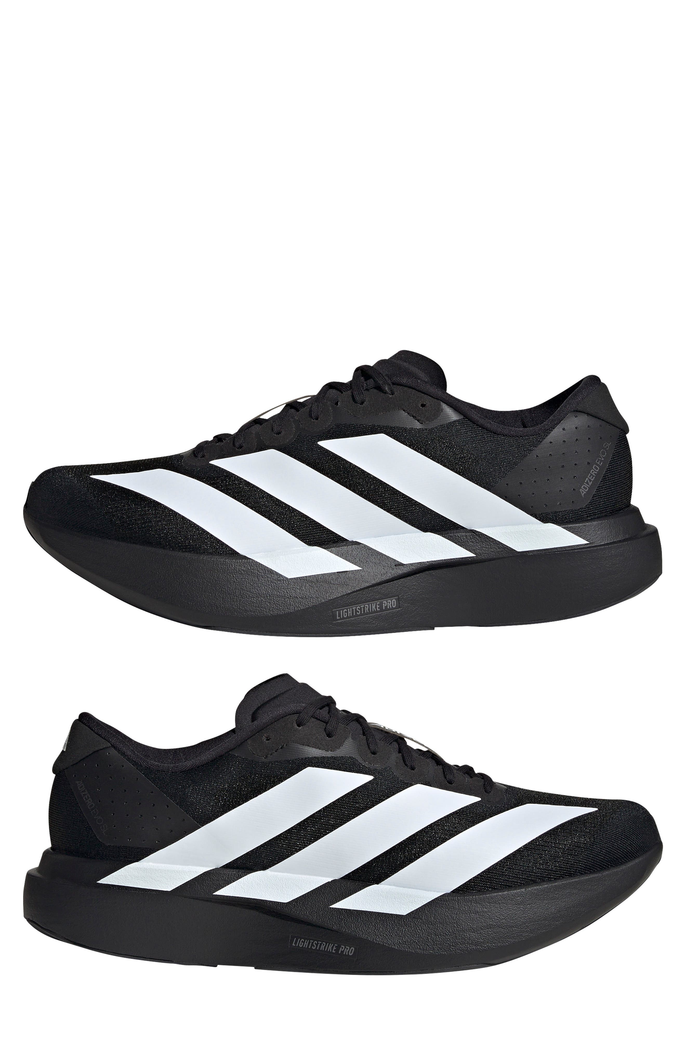 adidas Gender Inclusive Adizero Evo SL Running Shoe in Cblack/ftw at Nordstrom - 8