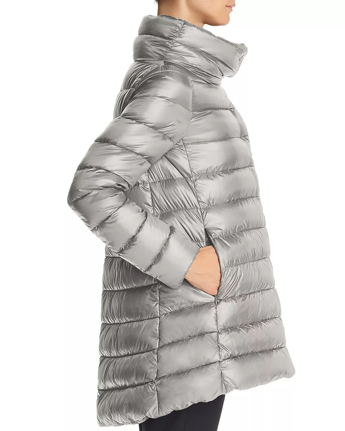 Amelia Stand Collar Down Coat - 3