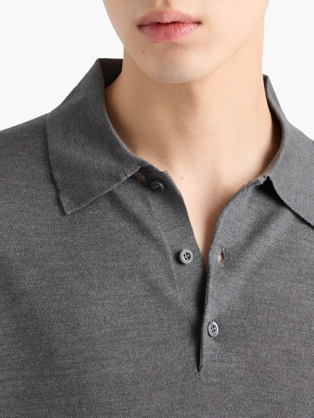 knitted polo shirt - 5