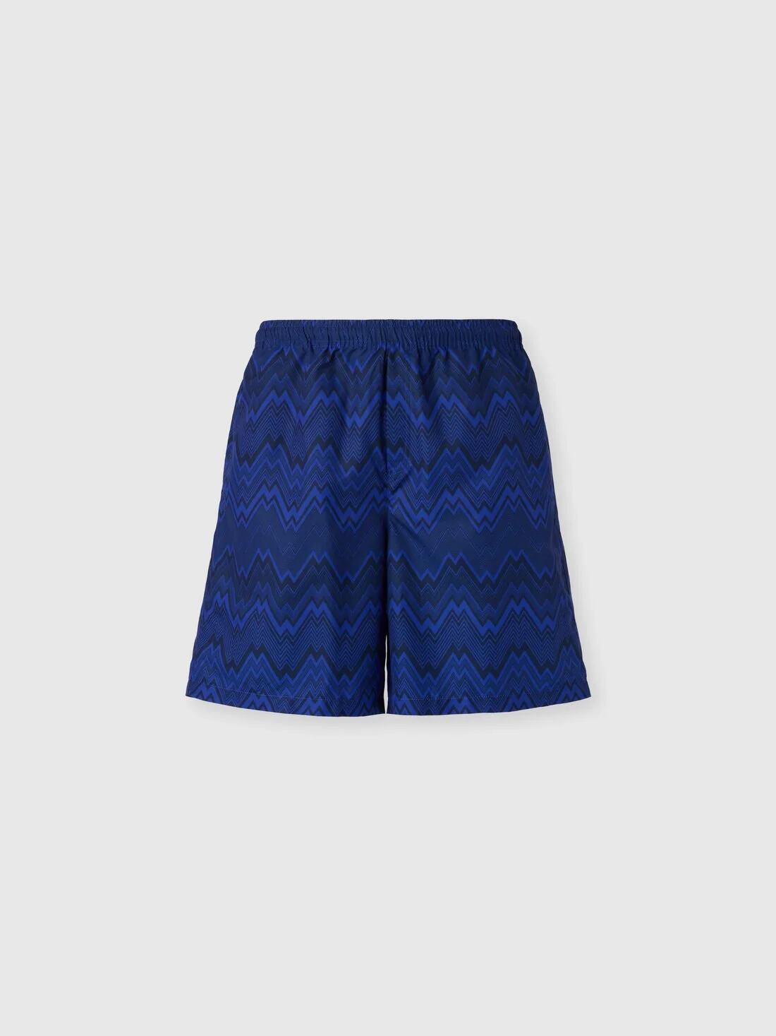 Long swim shorts with zig zag print - 1