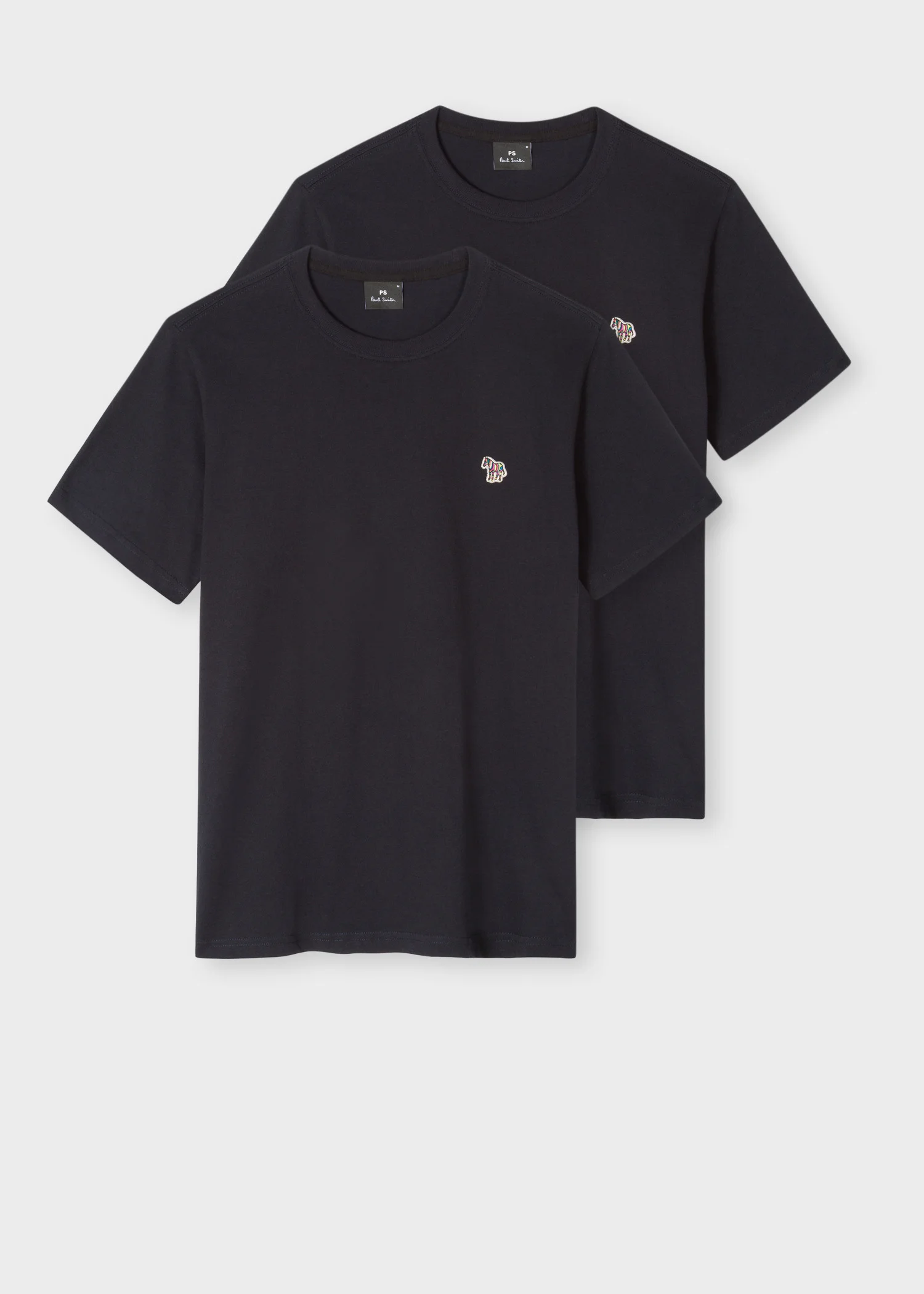 Navy Organic Cotton Zebra Logo Sweatshirt & Sweatpants Set - 1