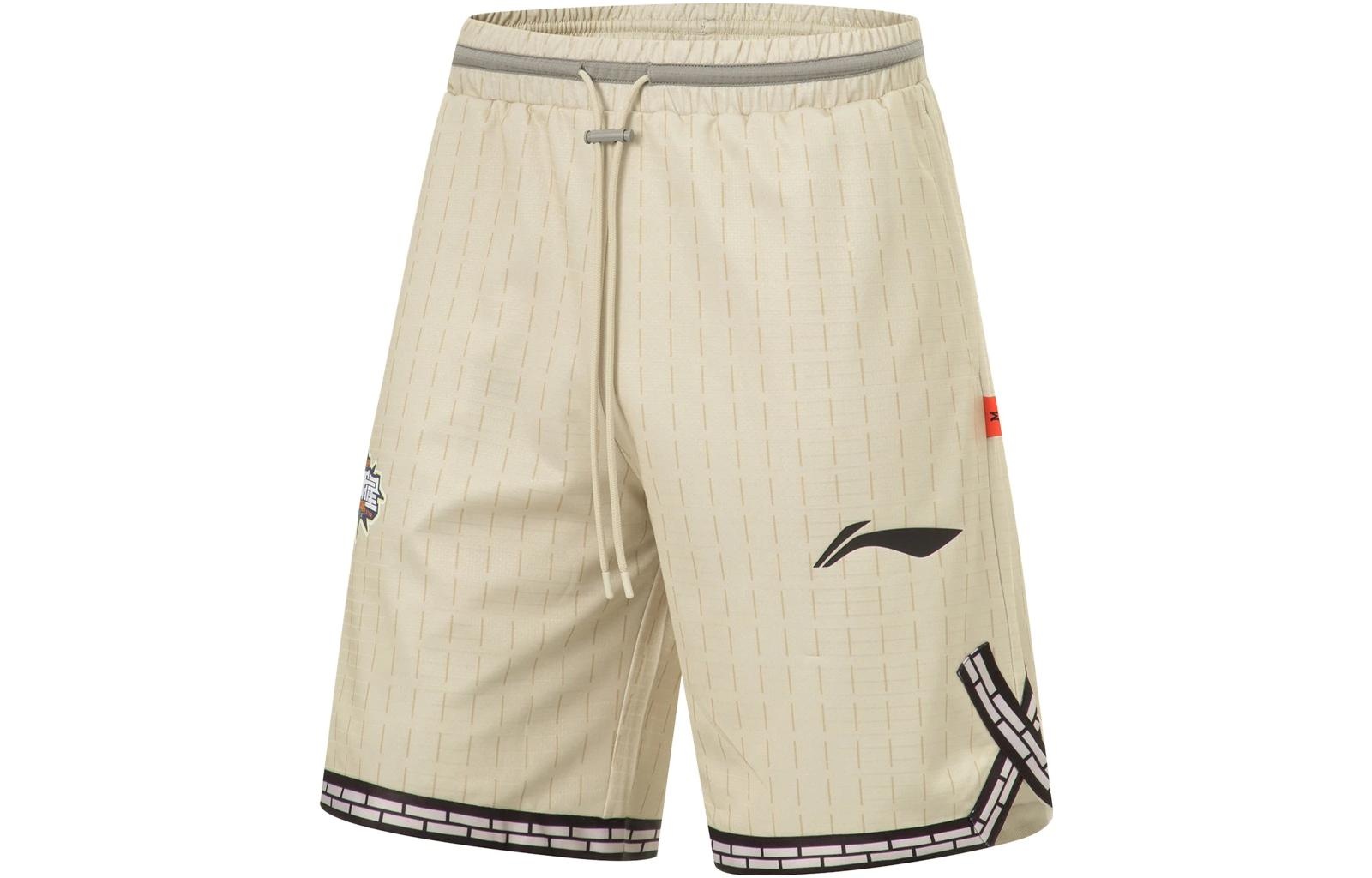 Li-Ning CBA All Star Game 2023 Basketball Shorts 'Light Khaki' AAPT561-2 - 3