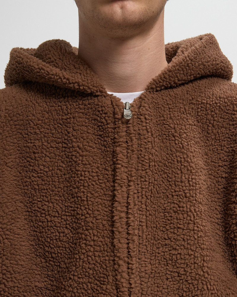 TERRY FLEECE ZIPPED HOODIE KNIT 3
