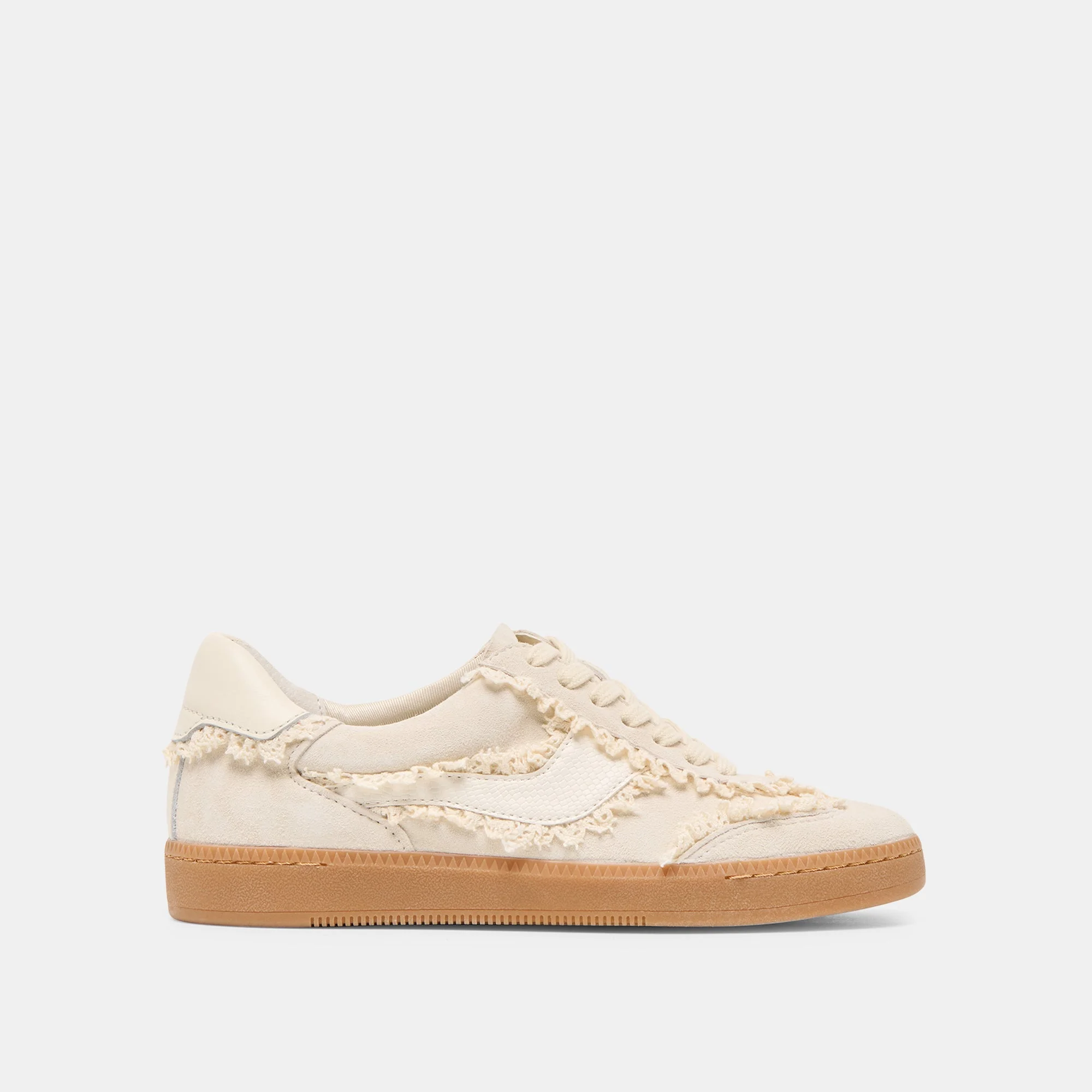 NOTICE LACE SNEAKERS IVORY SUEDE - 1
