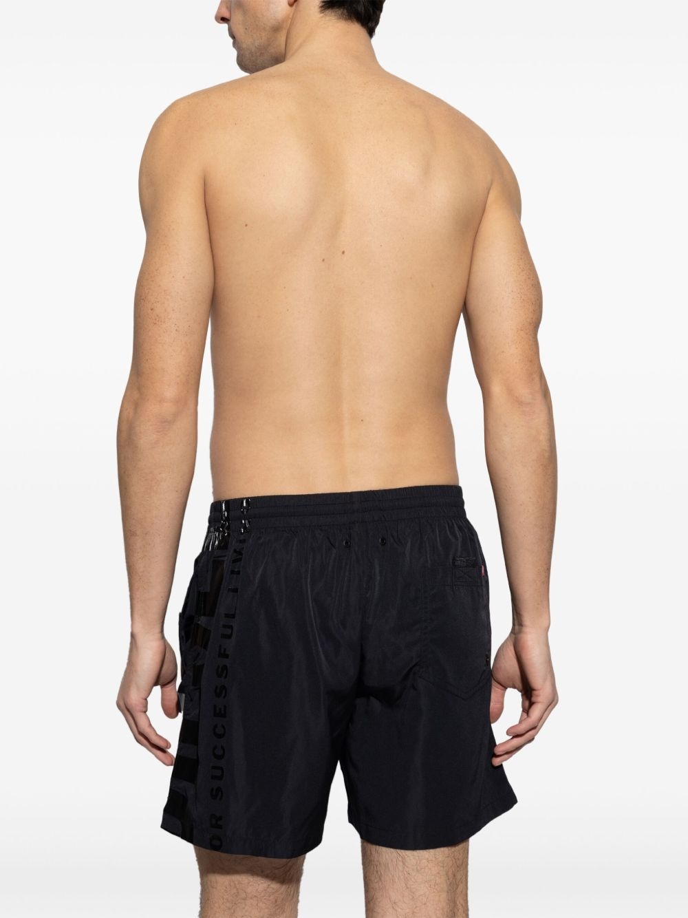 logo-print swim shorts - 3