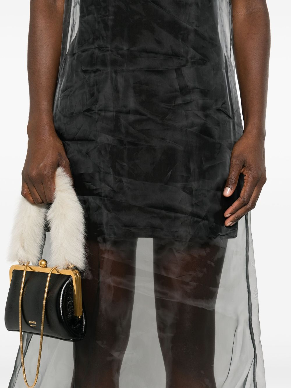 overlay midi dress - 5