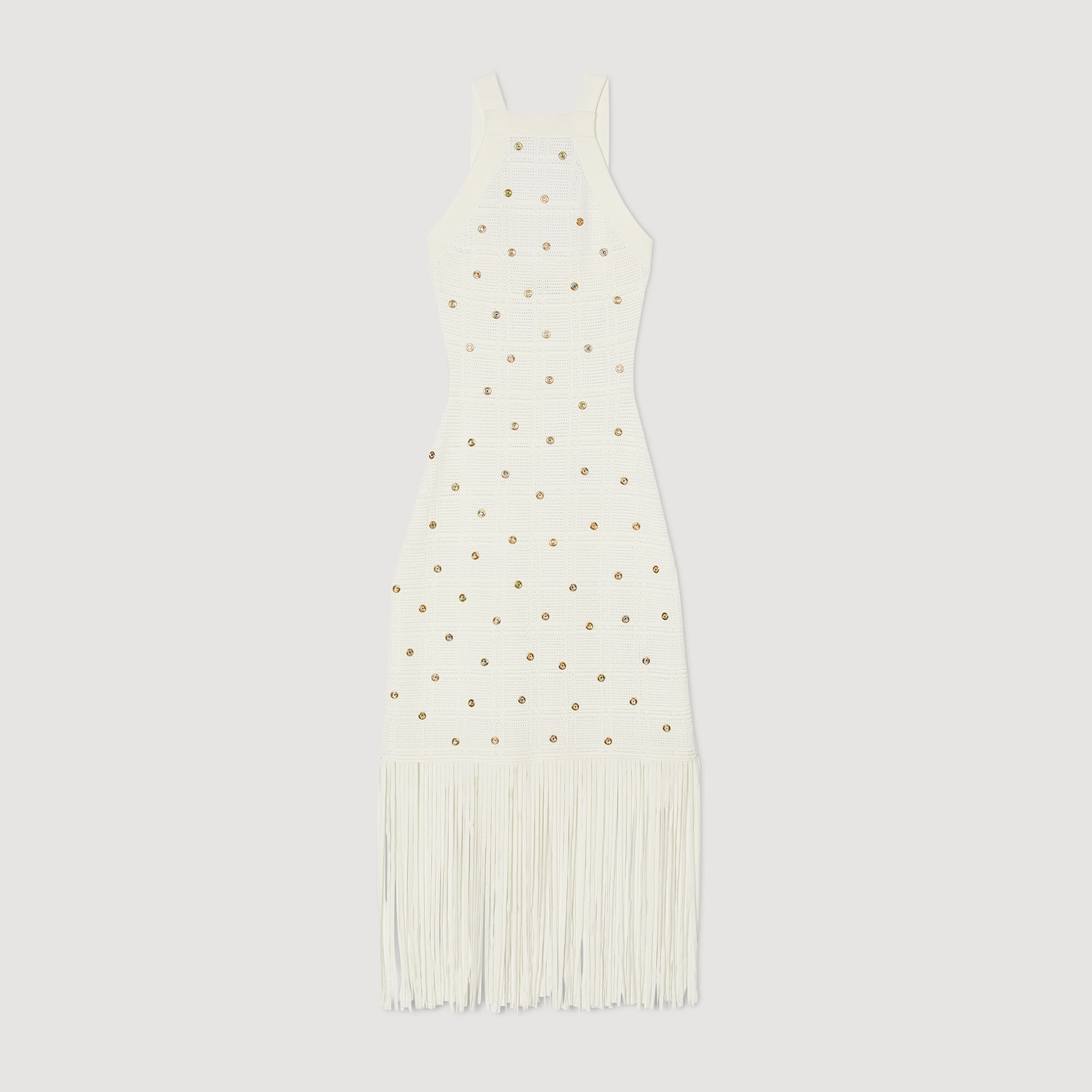 FRINGED MIDI DRESS - 1