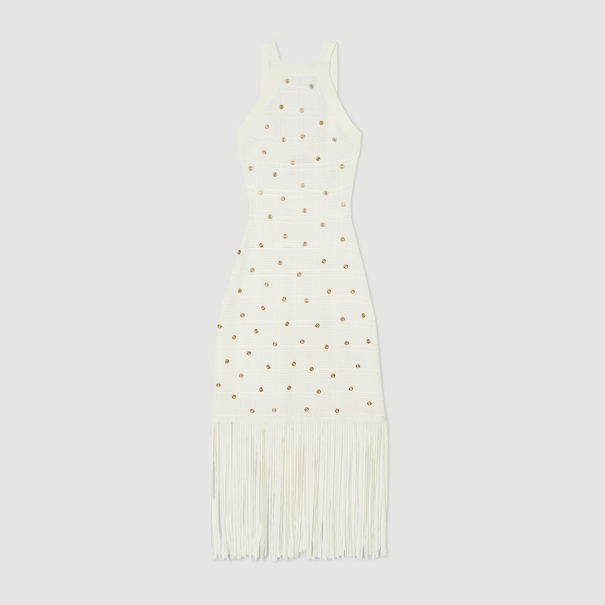 FRINGED MIDI DRESS - 1