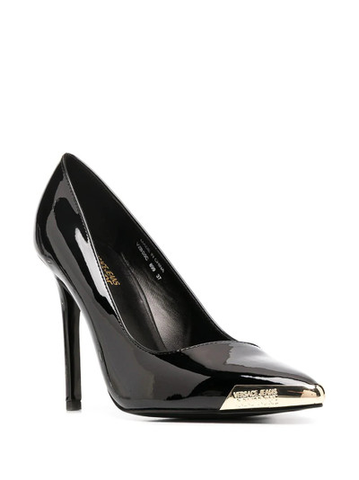 VERSACE JEANS COUTURE pointed toe cap detail pumps outlook