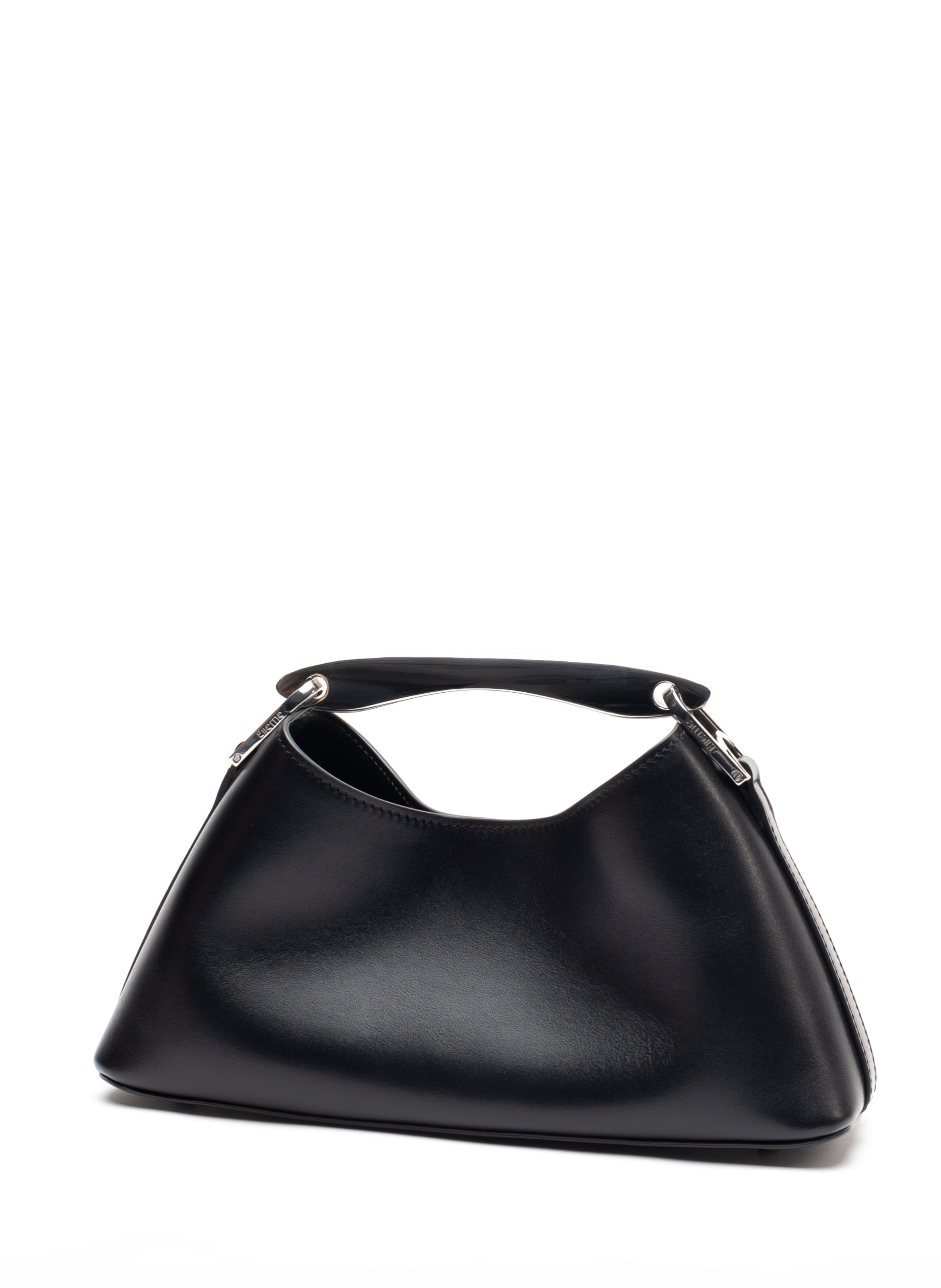 Mini Boomerang Leather Black - Silver - 2