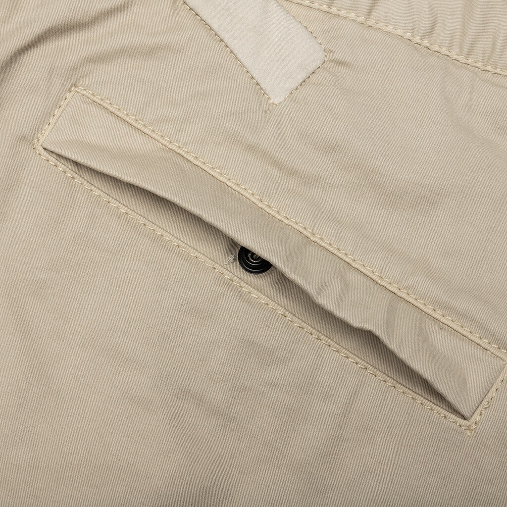 STRETCH GABARDINE TROUSERS - KHAKI - 5