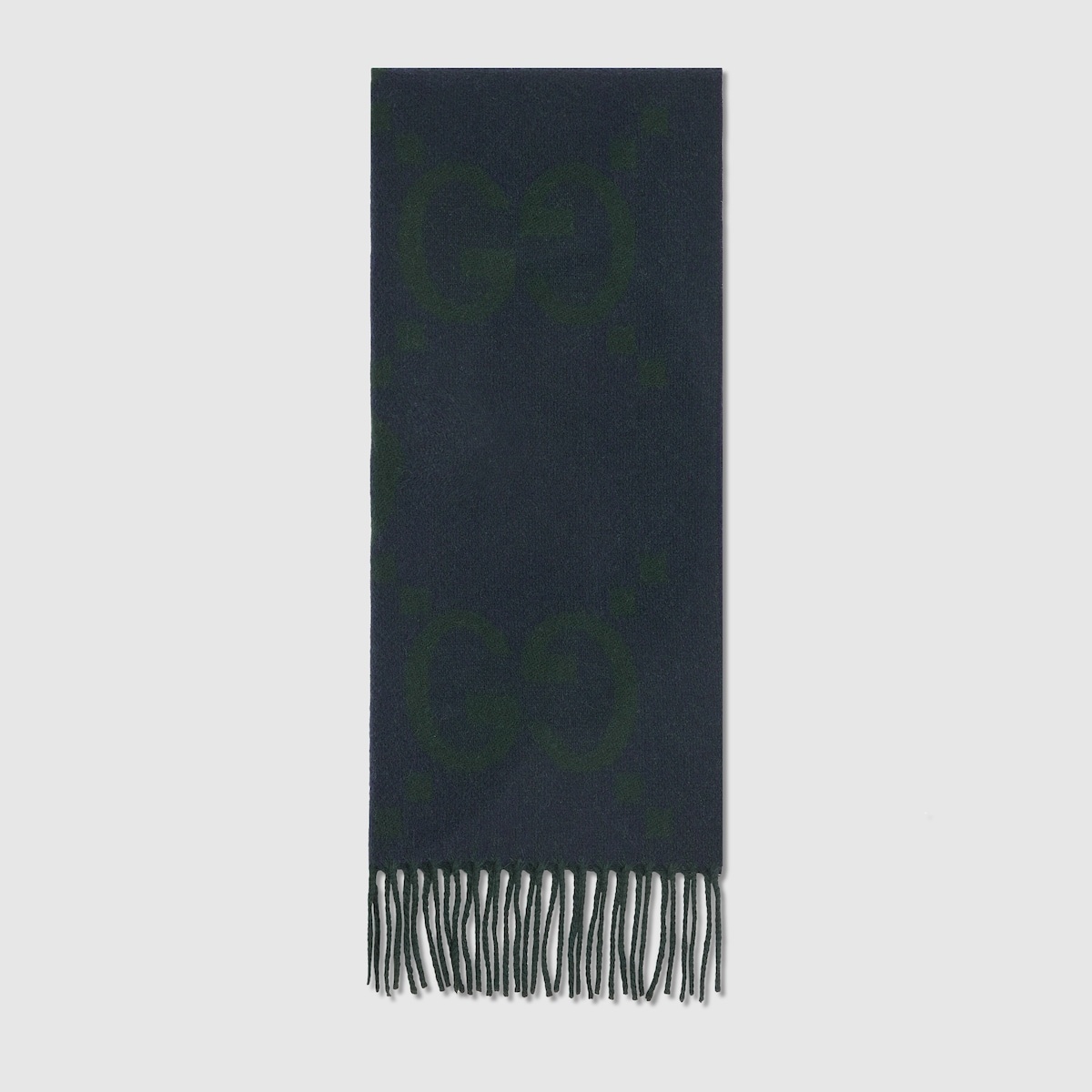 GG cashmere jacquard scarf - 1