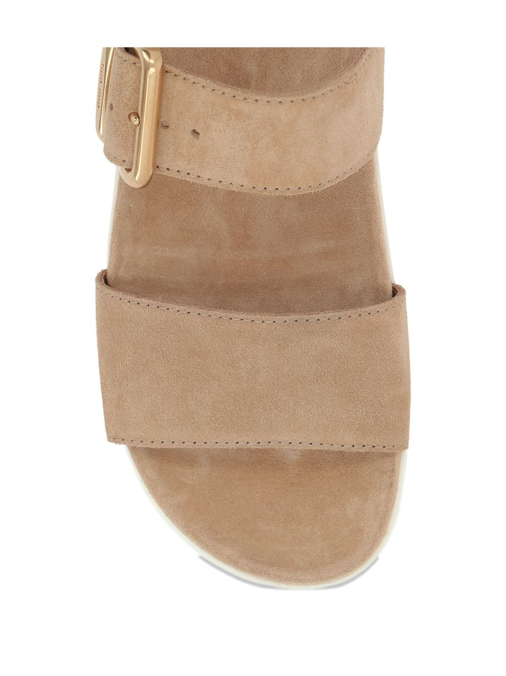 buckled-strap suede sandals - 4