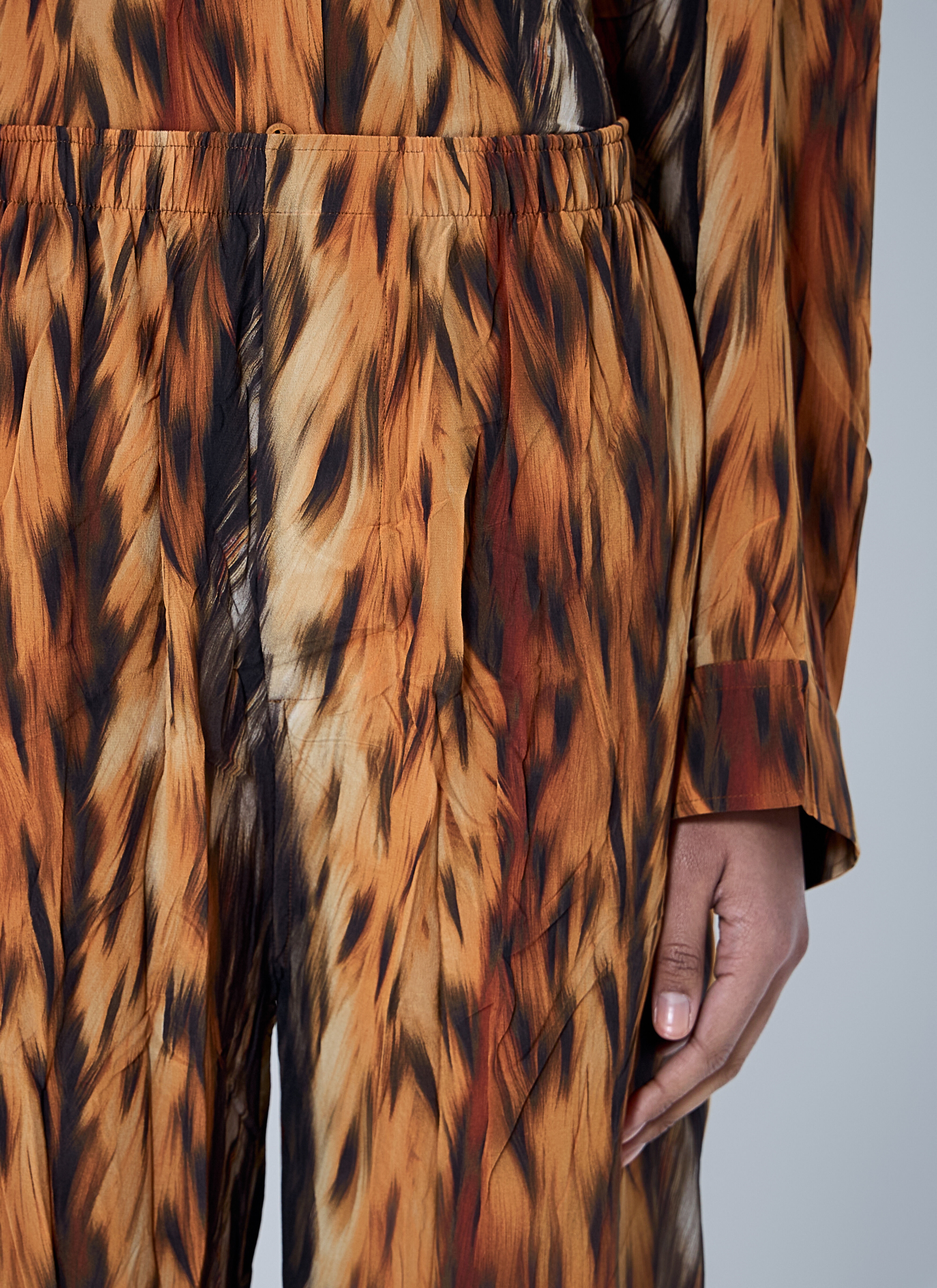 AI Croc Silk Pants - 5