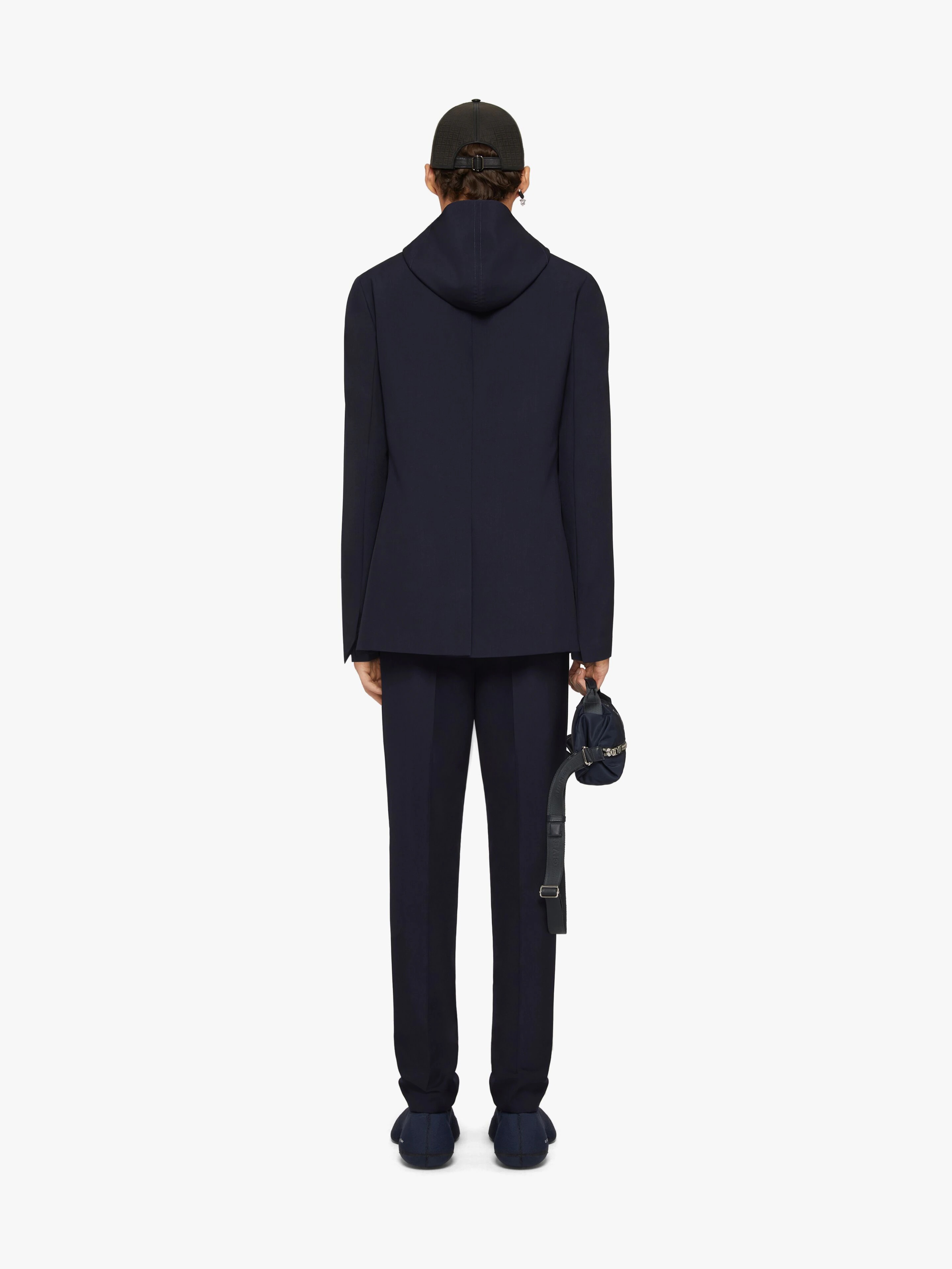 SLIM-FIT JACKET IN WOOL WITH REMOVABLE VEST - 4