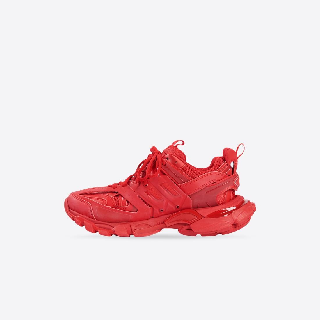 Men's Track Sneaker in Red - 4