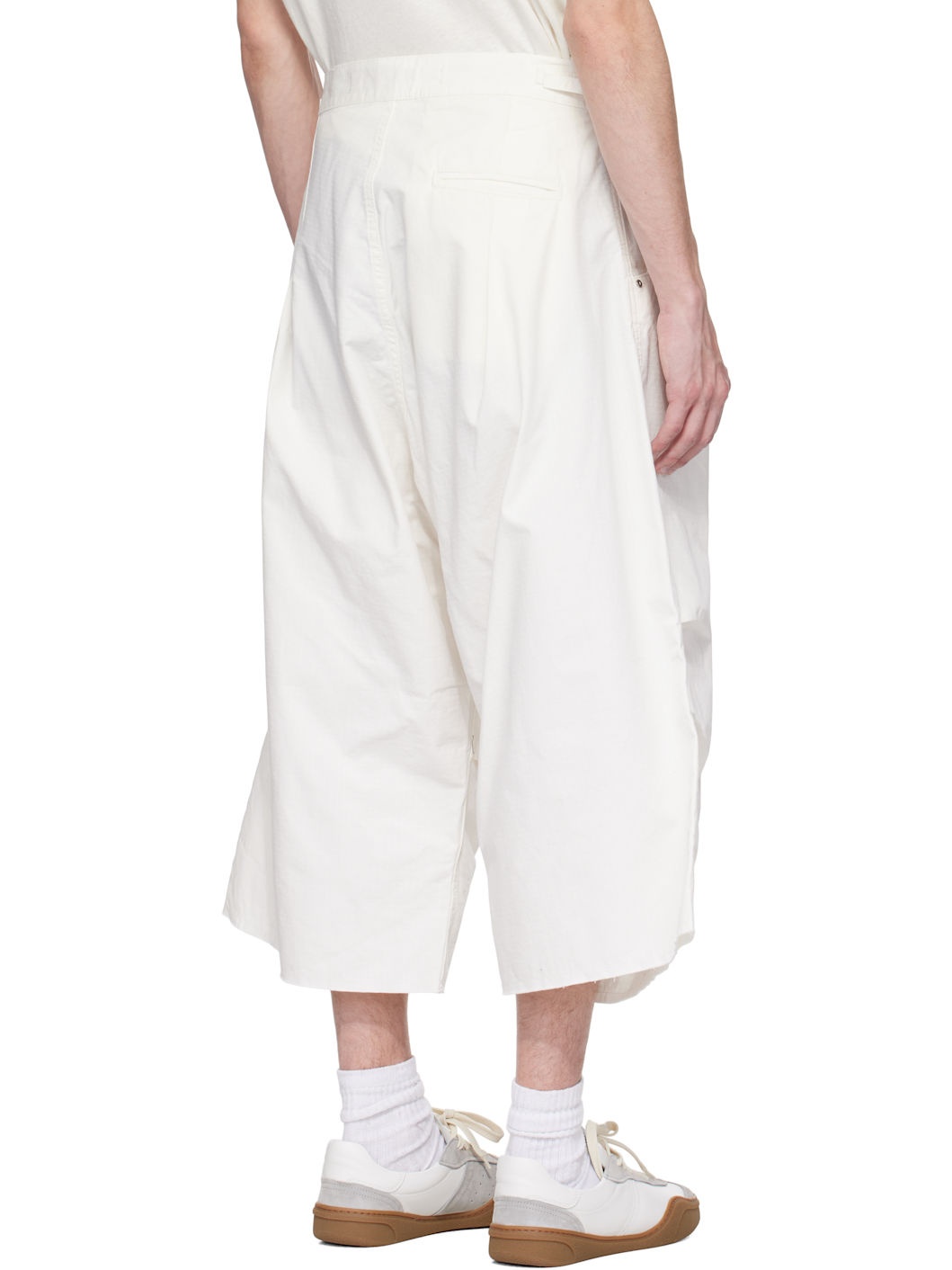 White Paracadute Trousers - 3
