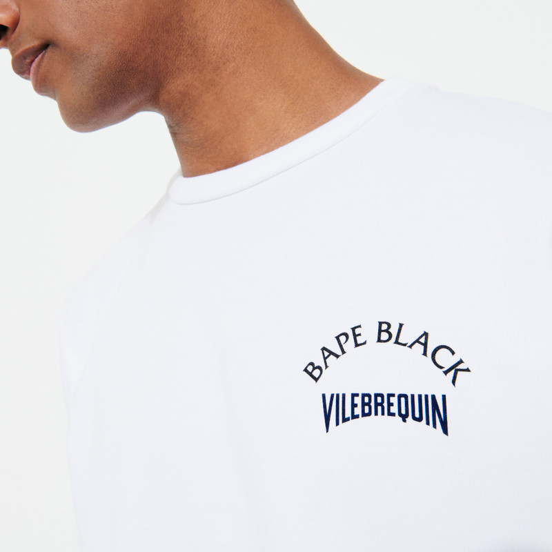 Men T-Shirt Turtles Printed - Vilebrequin x BAPE® BLACK 6