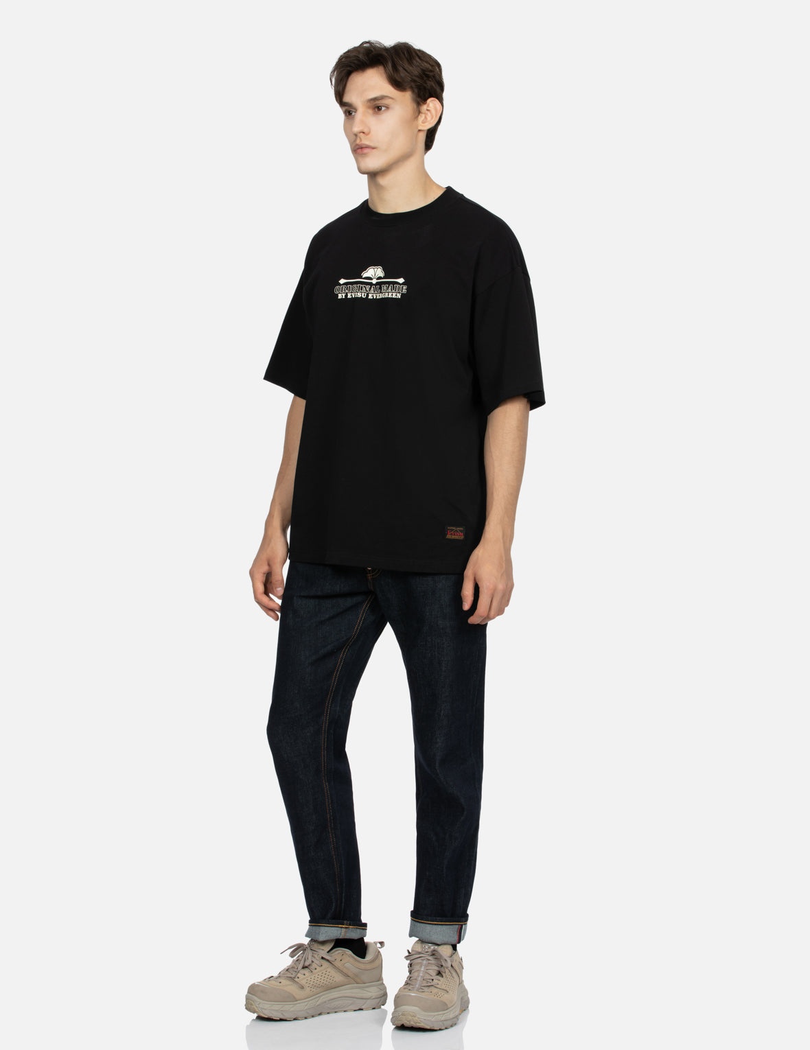 Blue Brushstroke Daicock Slim Cropped-fit  Jeans - 4