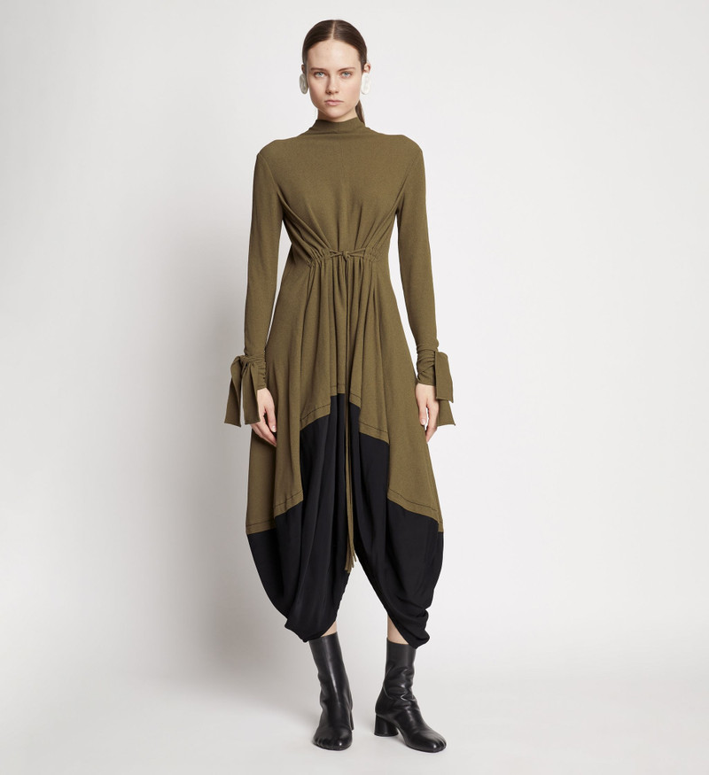 Proenza Schouler Viscose Marocaine Cinched Dress outlook