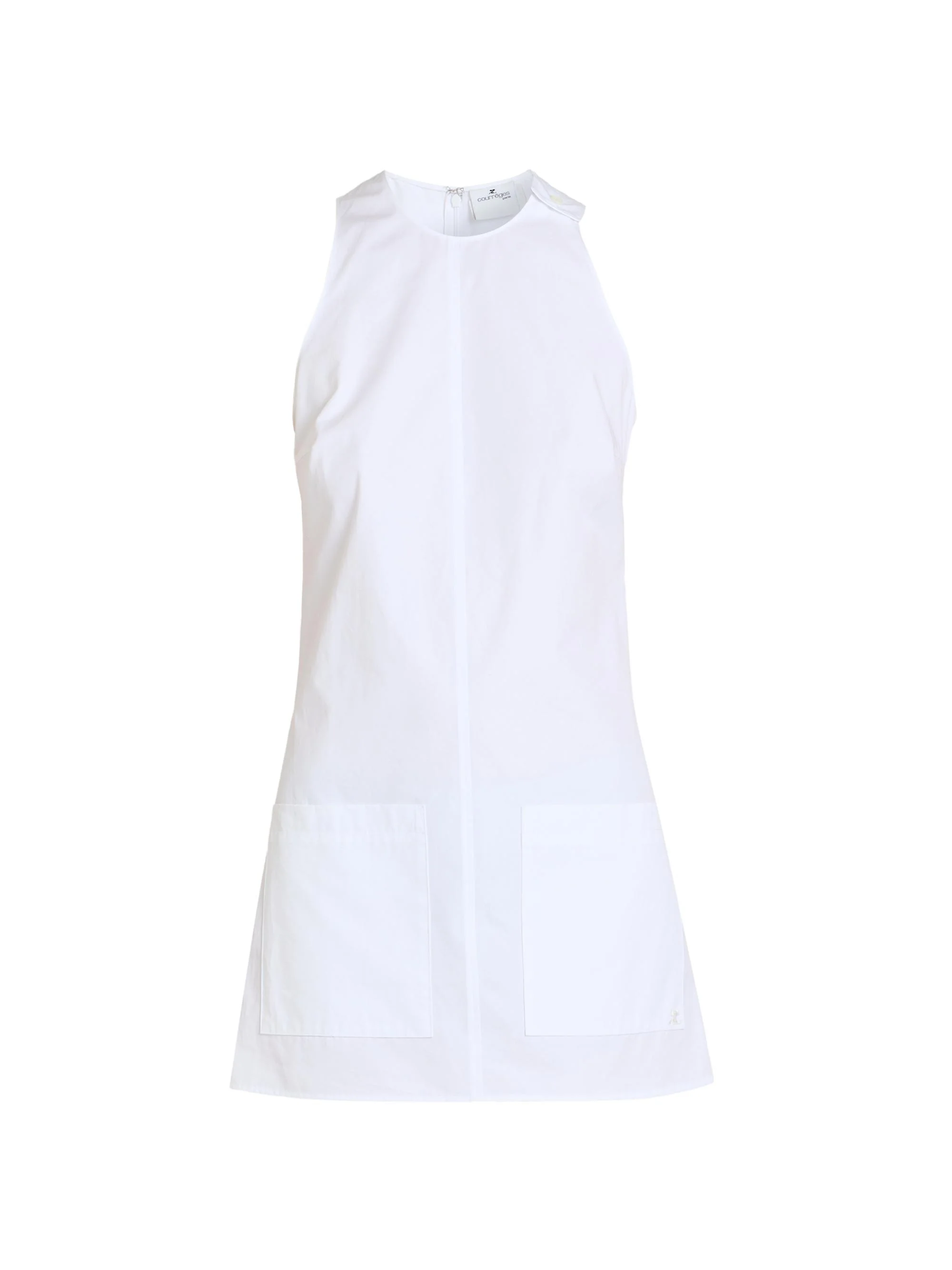 Women's Heritage Cotton Poplin Minidress - Blanc - 1