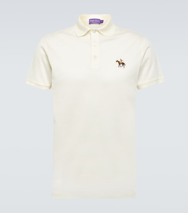 Cotton piqué polo shirt - 1