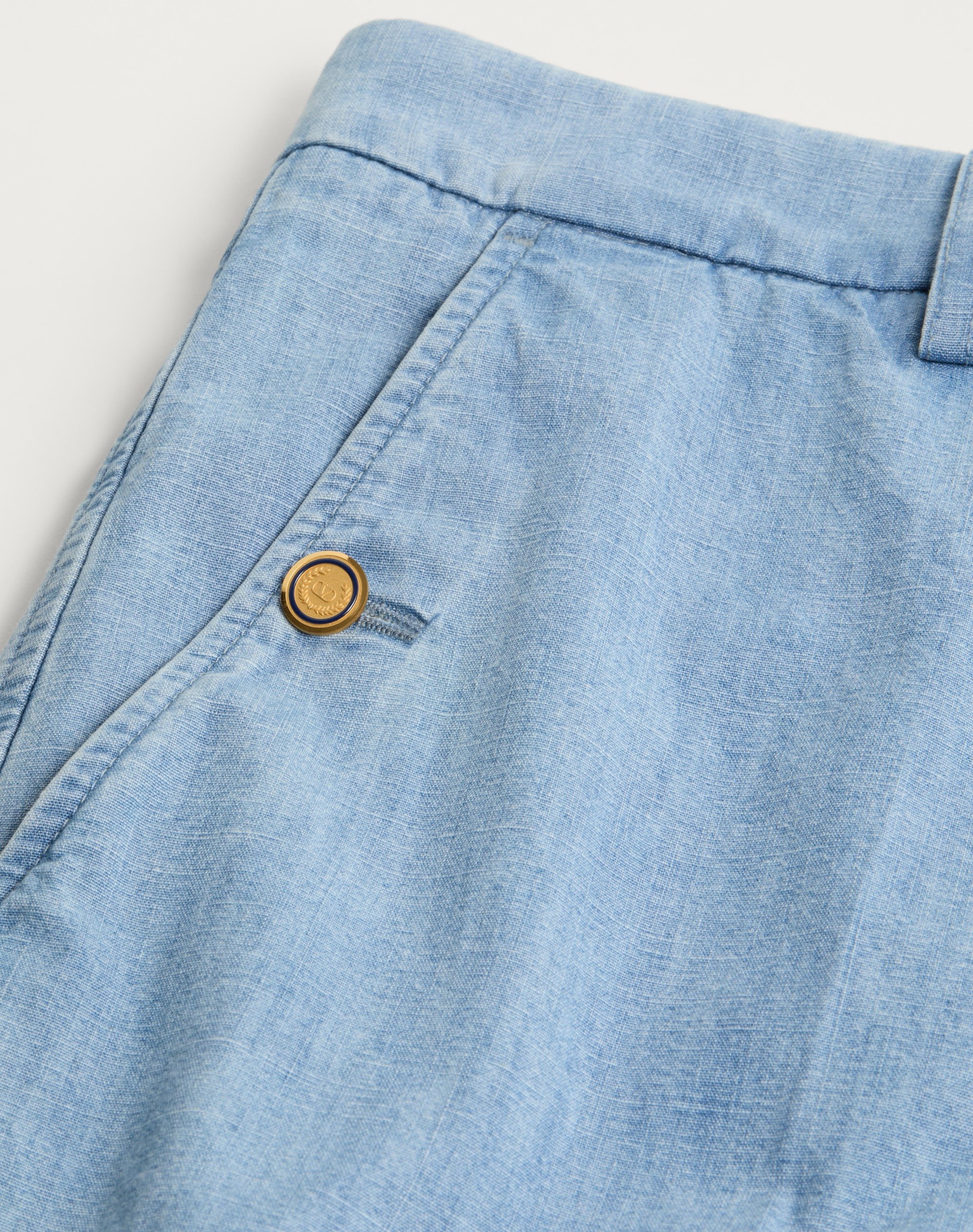 CUFFED DENIM PANTS - 8