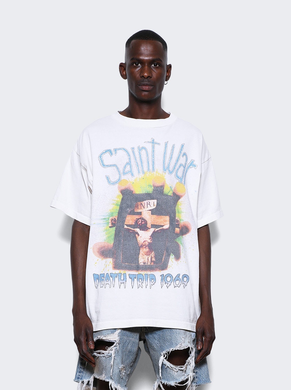 S N T War Graphic Tee White - 3