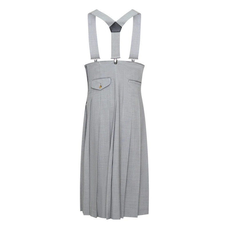 Comme des Garçons Homme Plus Wool Blend Pleated Maxi Skirt outlook