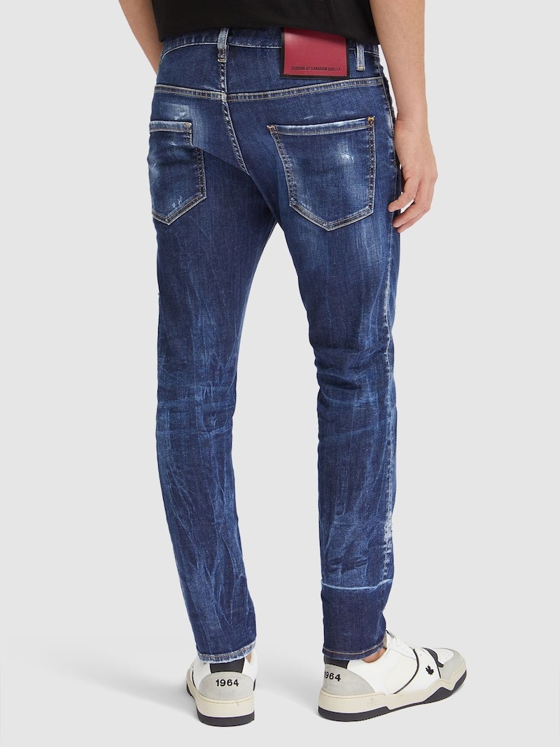 Skater stretch cotton denim jeans - 3