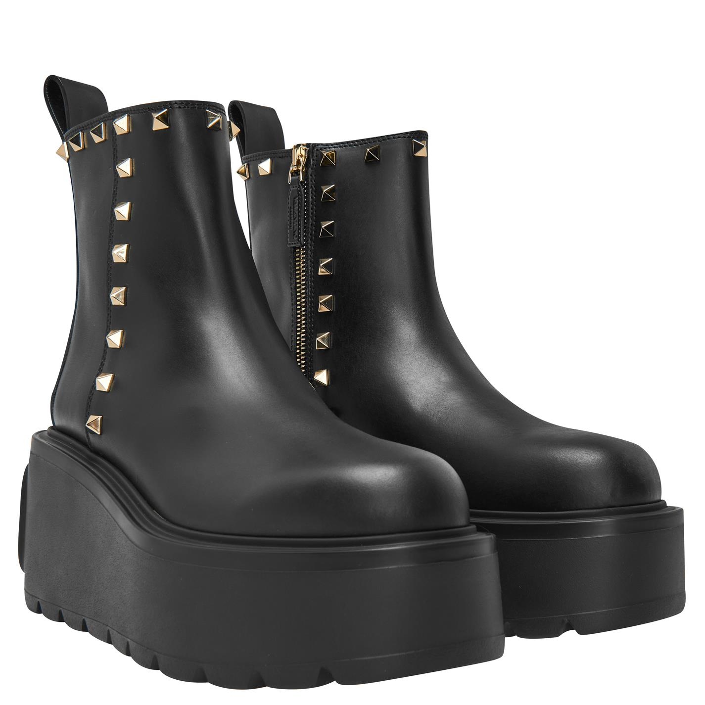 BEATLE STUD PLATFORM BOOTS - 4